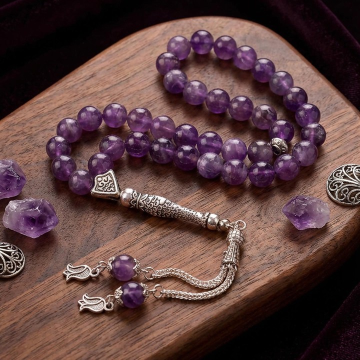 Ametist Taşı Tesbih (8 mm)