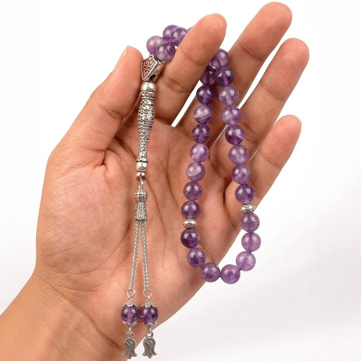 Ametist Taşı Tesbih (8 mm)