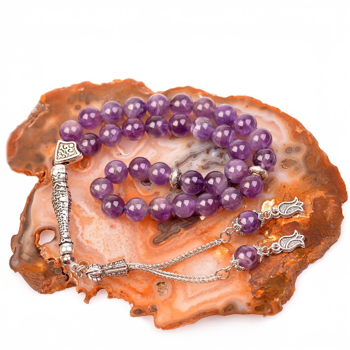 Ametist Taşı Tesbih (8 mm)