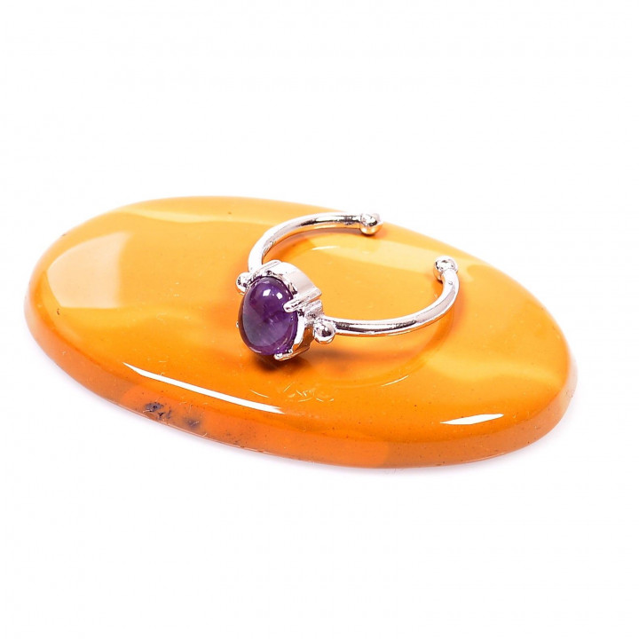 Ametist Taşı Yüzük - Ayarlamalı