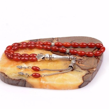 Barley Cut Akic Stone Tesbih (6 * 9 mm) - 2