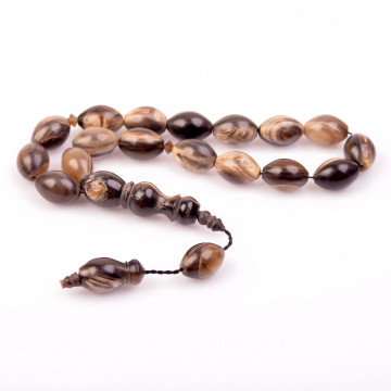 Arpa Kesim Bufalo Boynuzu Efe Tesbihi (10*14 mm) - 2