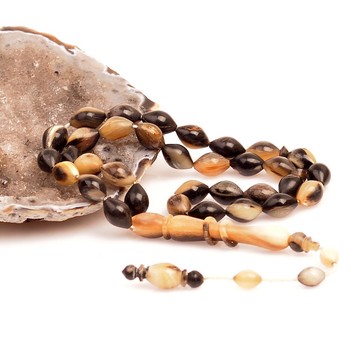 Arpa Kesim Koç Boynuzu Tesbih - 8*13 mm - 2