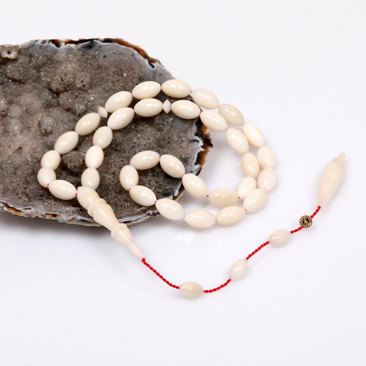 Arpa Kesim Narçıl Ağacı Tesbih (7*11 mm)  Usta İşi - 1