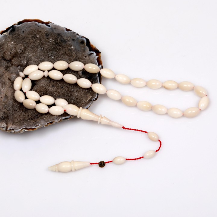 Arpa Kesim Narçıl Ağacı Tesbih (7*11 mm)  Usta İşi - 2