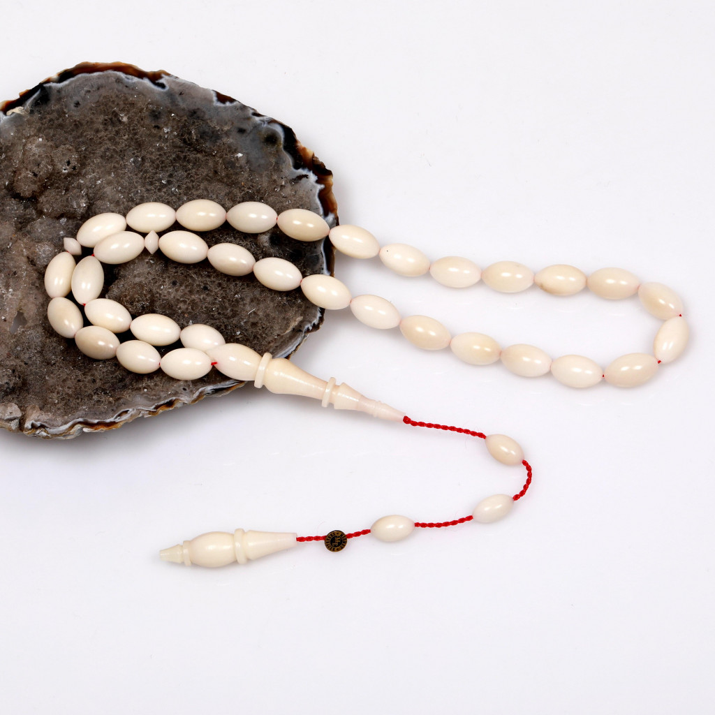 Arpa Kesim Narçıl Ağacı Tesbih (7*11 mm)  Usta İşi