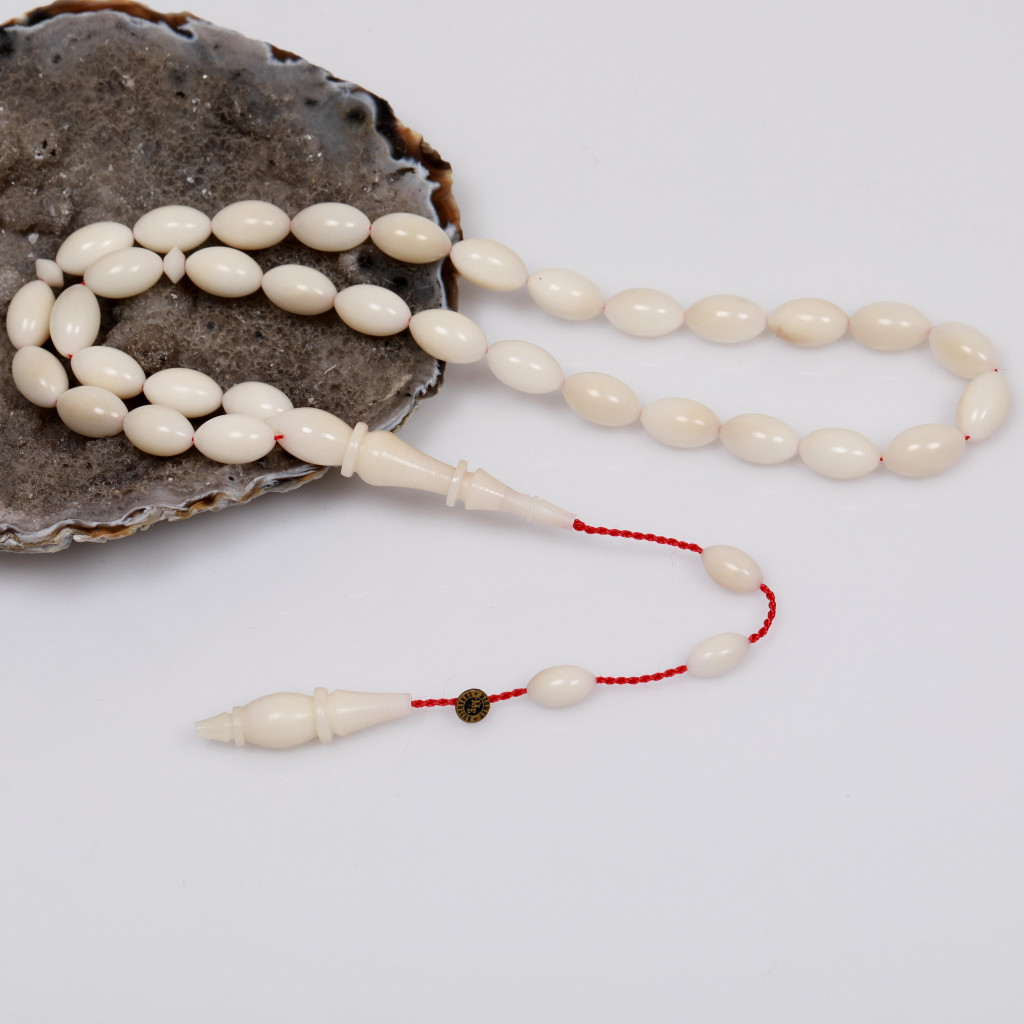 Arpa Kesim Narçıl Ağacı Tesbih (7*11 mm)  Usta İşi