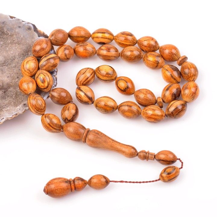 Arpa Kesim Öd Ağacı Tesbih - 9*13 mm Büyük Boy