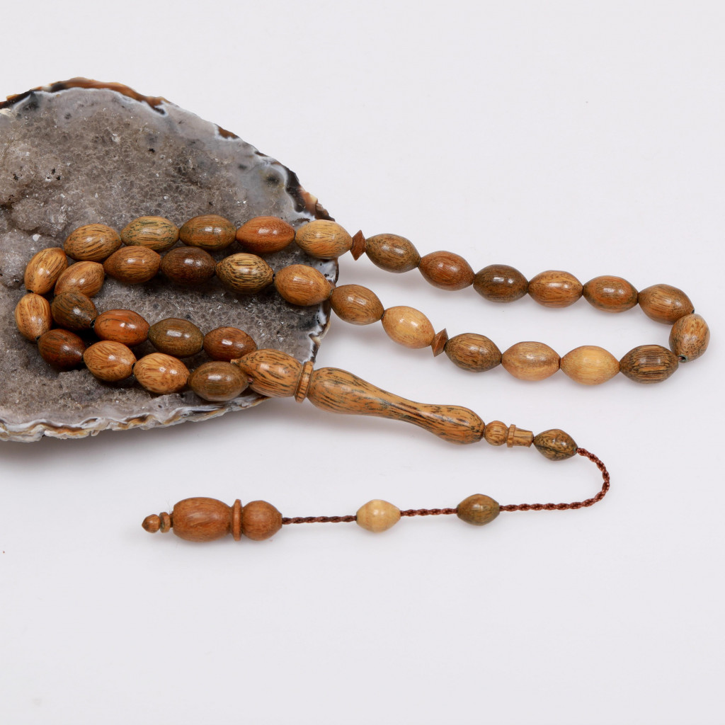 Arpa Kesim Pelesenk Ağacı Tesbih - 8*11 mm