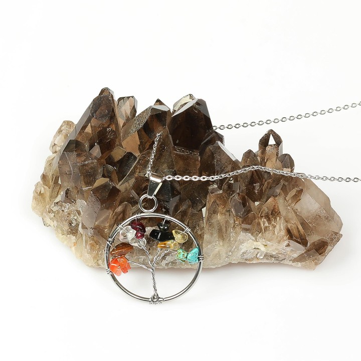 Aslan Burcu Hayat Ağacı Kolye - Paslanmaz Çelik