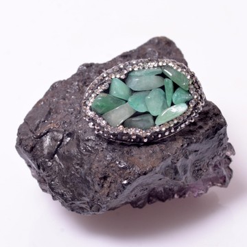 Aventurin Taşı Broş - Parlak Taşlı - 2