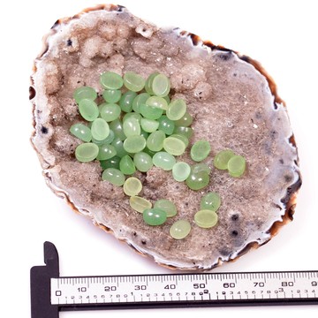 Aventurin Taşı Kabaşon - 6*8 mm Yüzük ve Kolye Taşı - 2