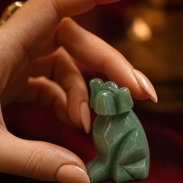 Aventurin Taşı Köpek Figürü - 1