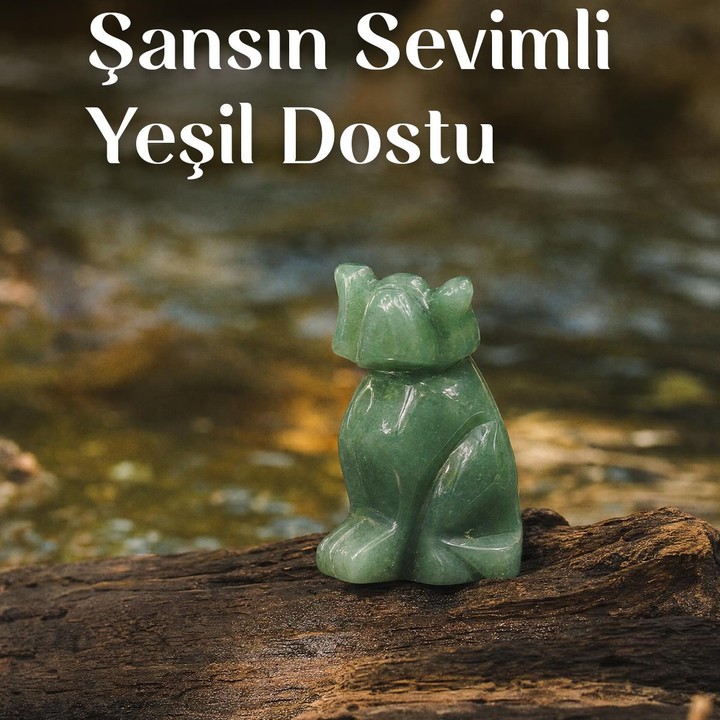 Aventurin Taşı Köpek Figürü