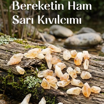 Sitrin Taşı Ham Diş Şeklinde Kütle - 1