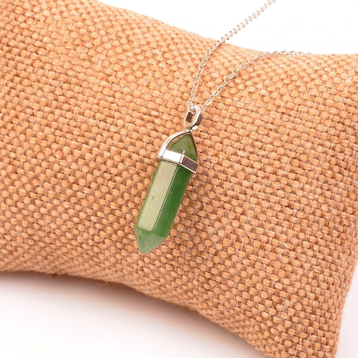 Aventurin Taşı Kalem Kolye