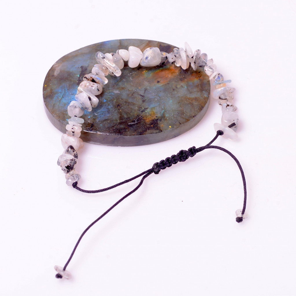 Ay Taşı Bileklik - Ayarlamalı Kırık Taş Bileklik