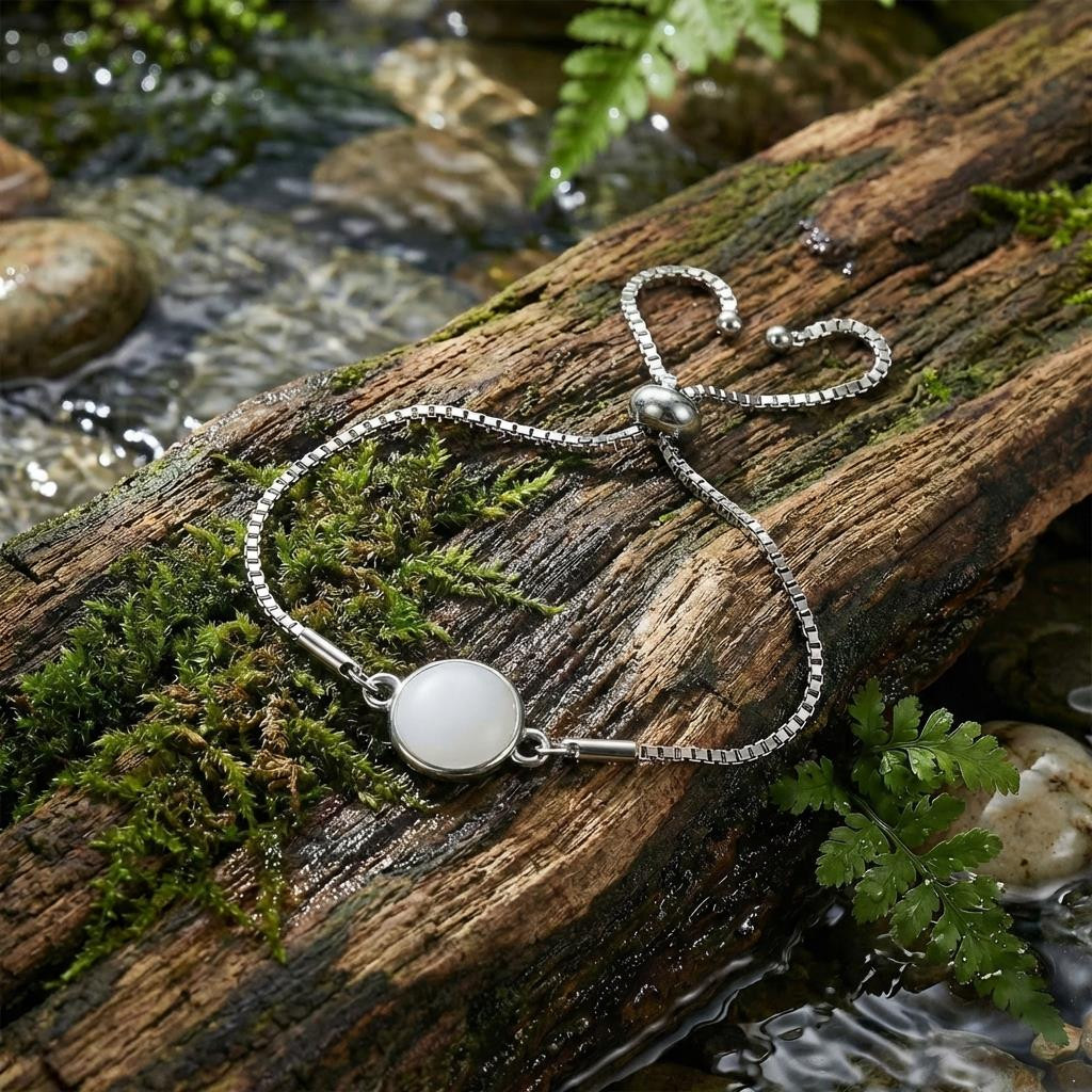 Ay Taşı Çelik Bileklik 10 mm – Kararmaz