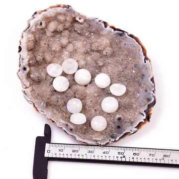 Ay Taşı Kabaşon - 10 mm Yüzük ve Kolye Taşı - 2