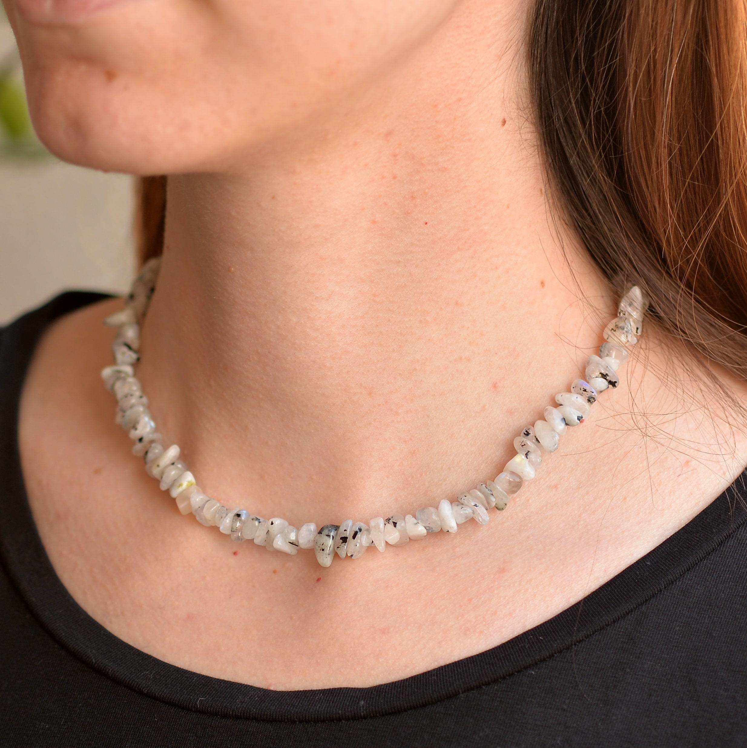Moonstone Şekilsiz Necklace