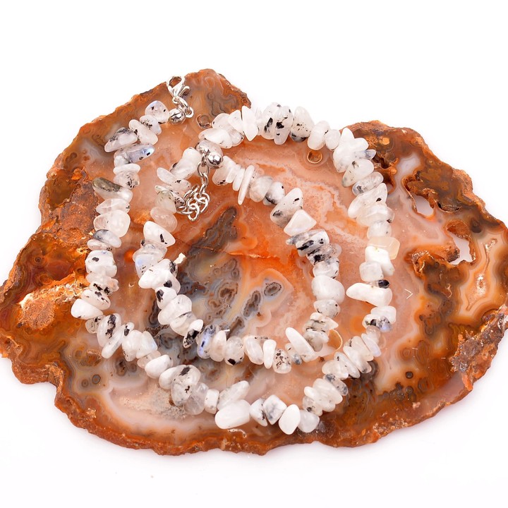 Ay Taşı Şekilsiz Kolye