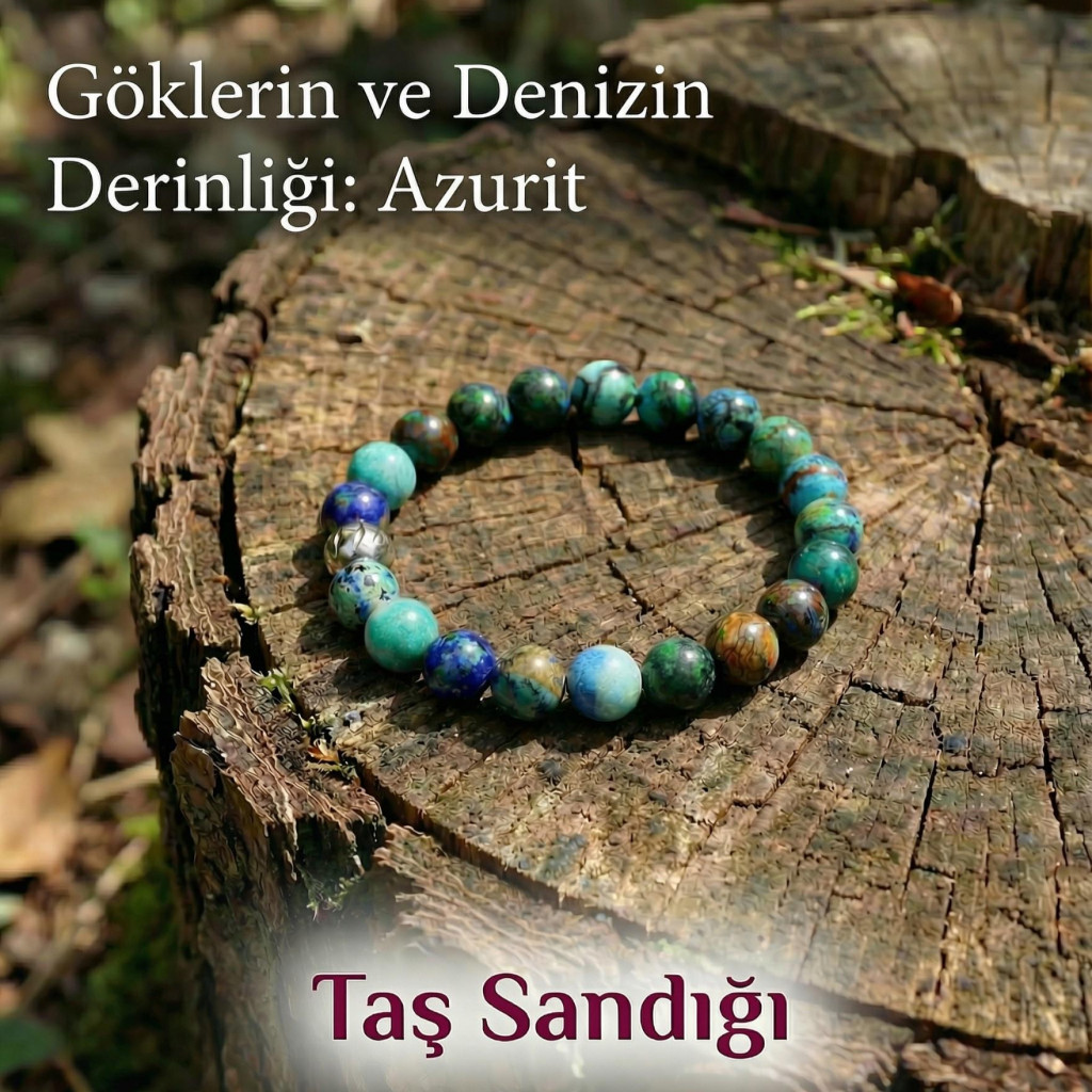 Azurit Taşı Bileklik - 10 mm