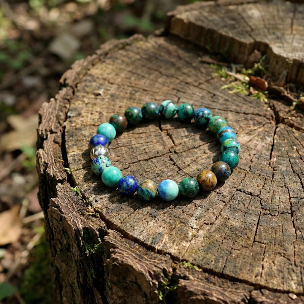 Azurit Taşı Bileklik - 10 mm