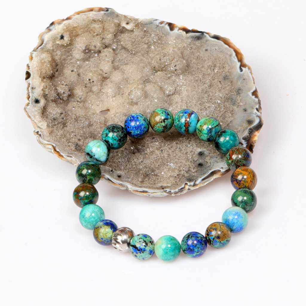 Azurit Taşı Bileklik - 10 mm