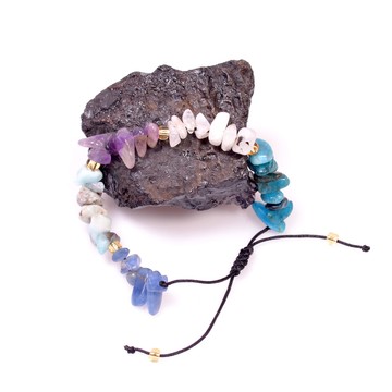 Balık Burcu Doğal Taş Bileklik - Ayarlamalı - 2