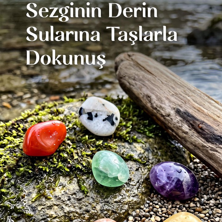 Balık Burcu Doğal Taş Seti – Karton Kutulu