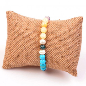 Balık Burcu Taşlarından Bileklik - Burç Bilekliği - 2