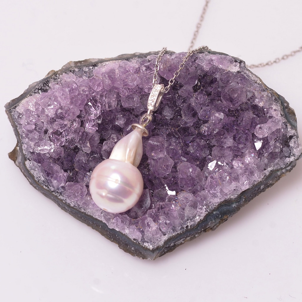 Barok İnci Gümüş Kolye