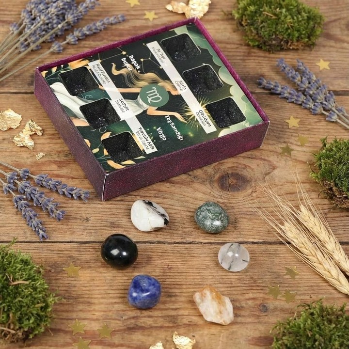 Başak Burcu Doğal Taş Seti – Karton Kutulu - 2