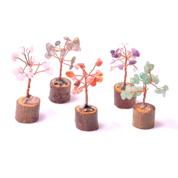 Beş Adet Doğal Taş Ağaç - Küçük Boy - 2