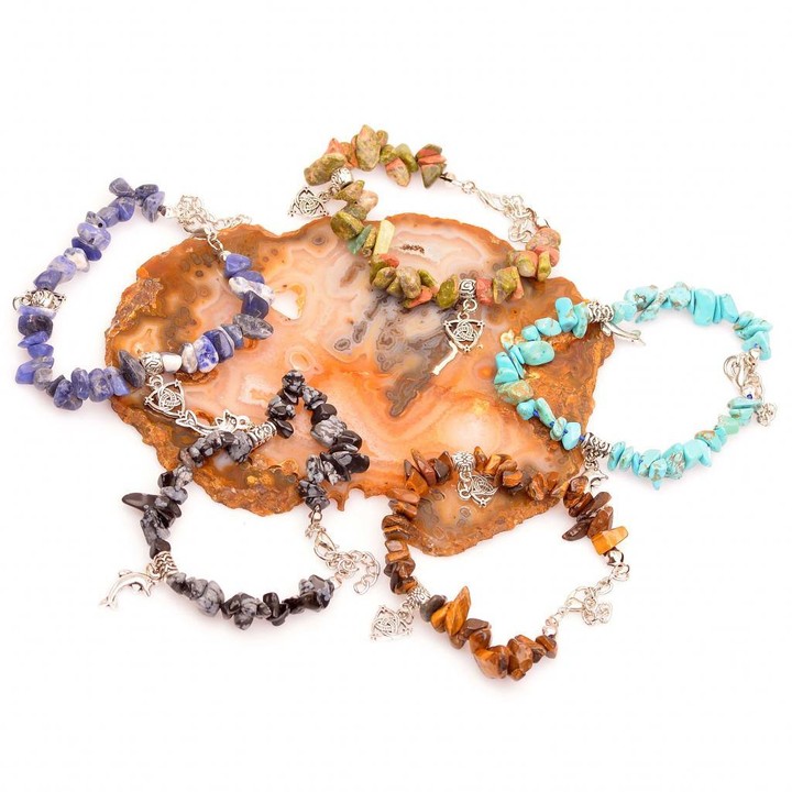 Beş Adet Doğal Taş Bileklik - 2