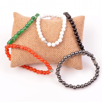 Beş Adet Doğal Taş Bileklik / 6 mm - 2