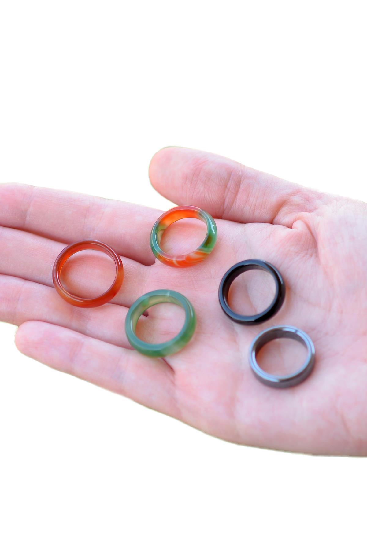 Five Natural Stone Ring