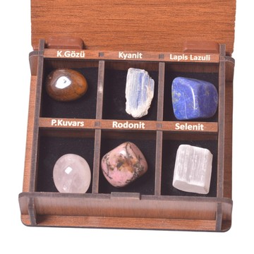 Boğa Burcu Taş Seti - Ahşap Kutulu - 2