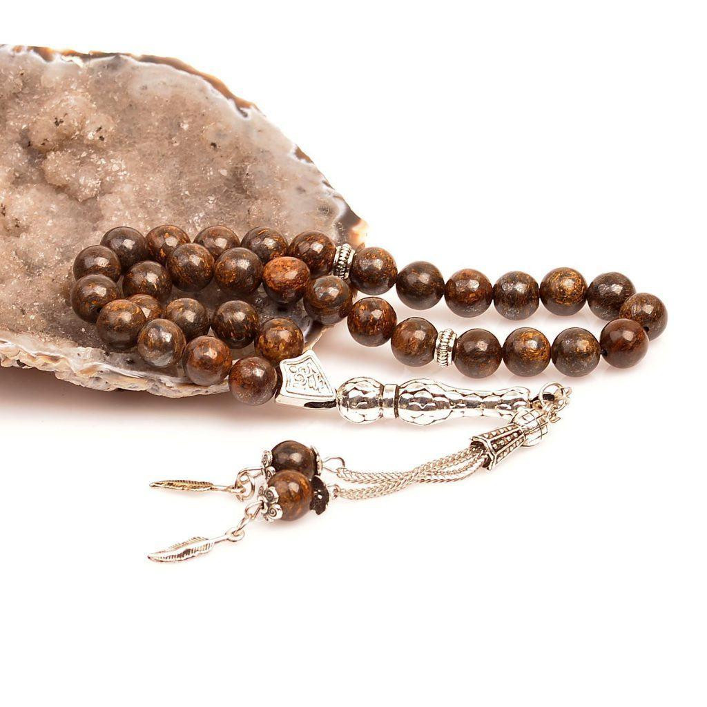 Bronzit Taşı Tesbih - 8 mm