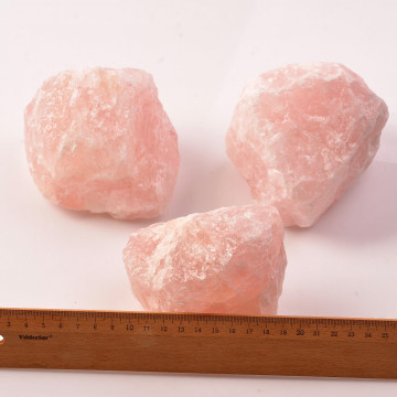 Büyük Boy Pembe Kuvars Taşı Ham Kütle - İşlenmemiş Taş - 2