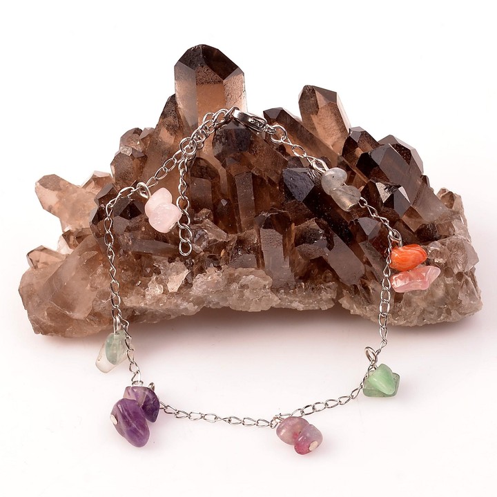 Çakra Taşlarından Halhal - Kararmaz Zincirli - 2