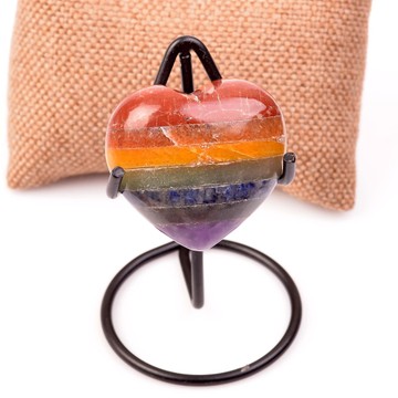 Çakra Taşlarından Kalp Kütle - Metal Standlı - 2