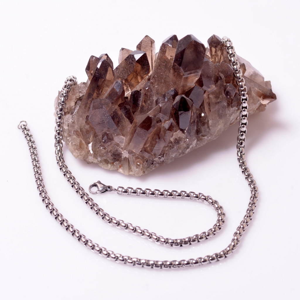 Çelik Kolye - 60 cm Geçmeli Model 3 mm