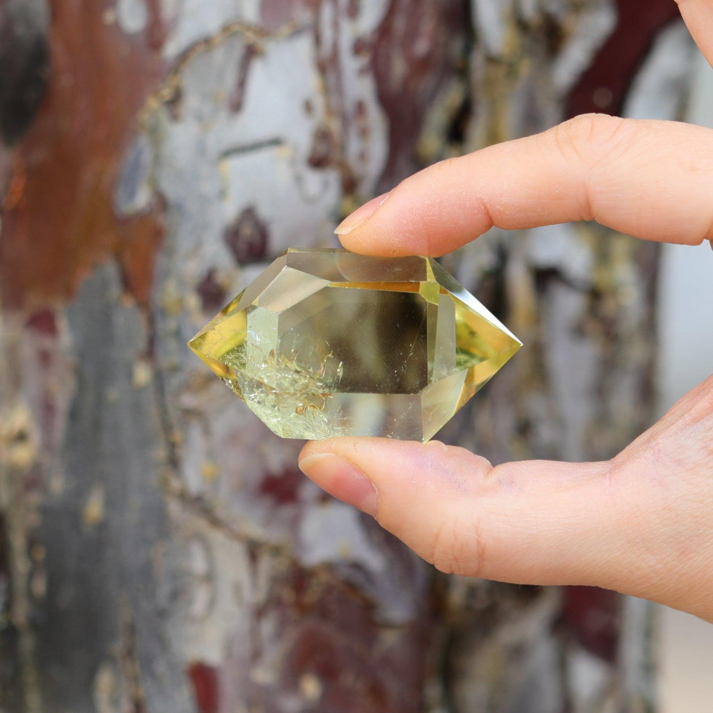 Çift Uçlu Limon Kuvars Taşı - Enerji Dengeleyici Kristal