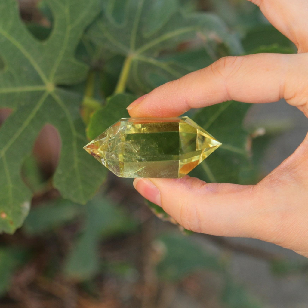 Çift Uçlu Limon Kuvars Taşı - Enerji Dengeleyici Kristal