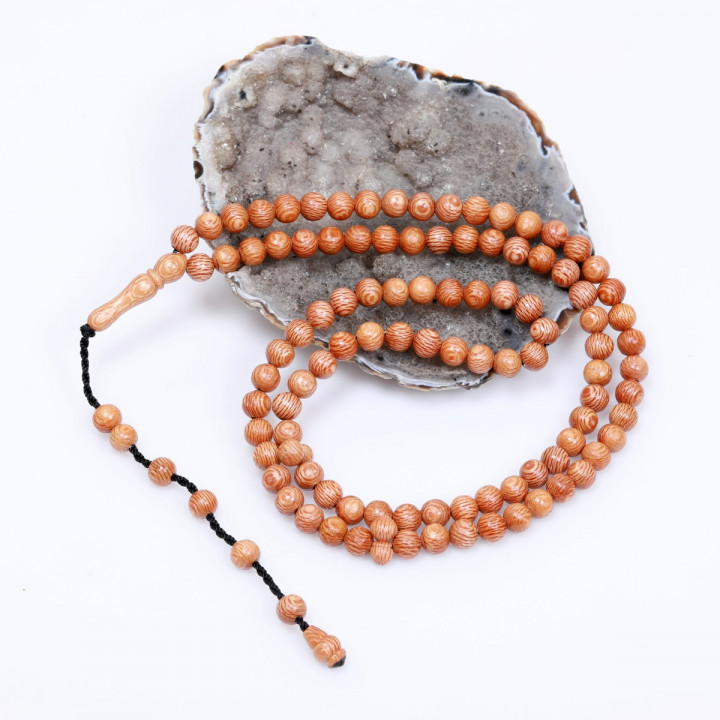 Çınar Ağacı Dua Tesbihi 7 mm - Sistemli - 1