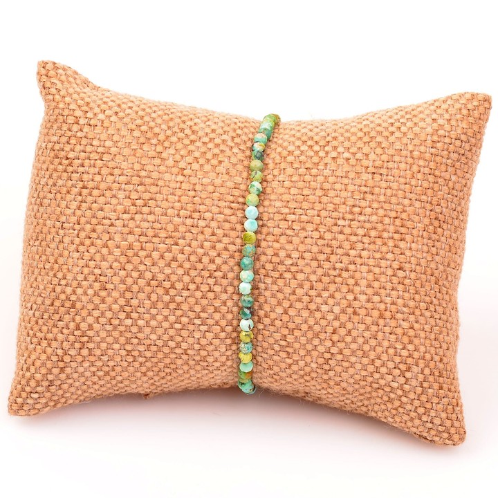 Çok İnce Boyasız Turkuaz Taşı Bileklik