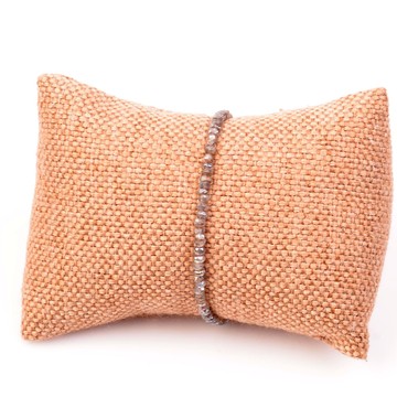 Çok İnce Labradorit Taşı Gümüş Bileklik - 3,5 mm ( Yansımalı ) - 2