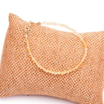 Çok İnce Sitrin Taşı Bileklik - 2