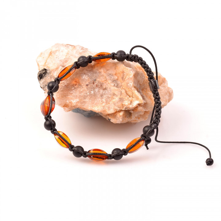 Damla Kehribar Makromeli Bileklik